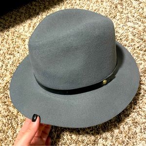 Rag & Bone Light Blue Floppy Brim Fedora, Size M
